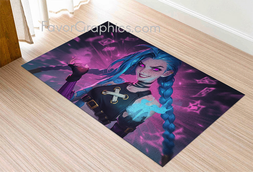 Jinx (League Of Legends) Home Bedroom Decor Rug Carpet Mat