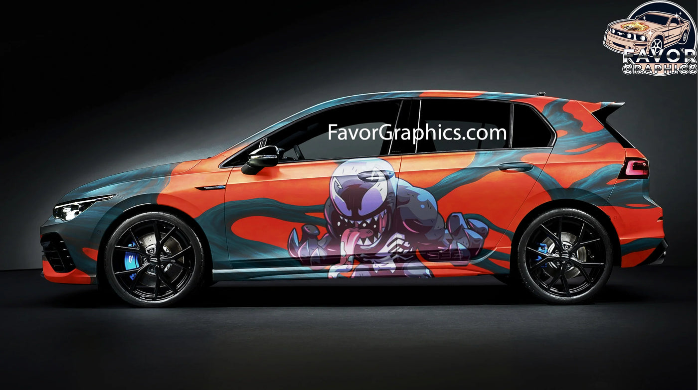 Venom Itasha Full Car Vinyl Wrap Decal Sticker