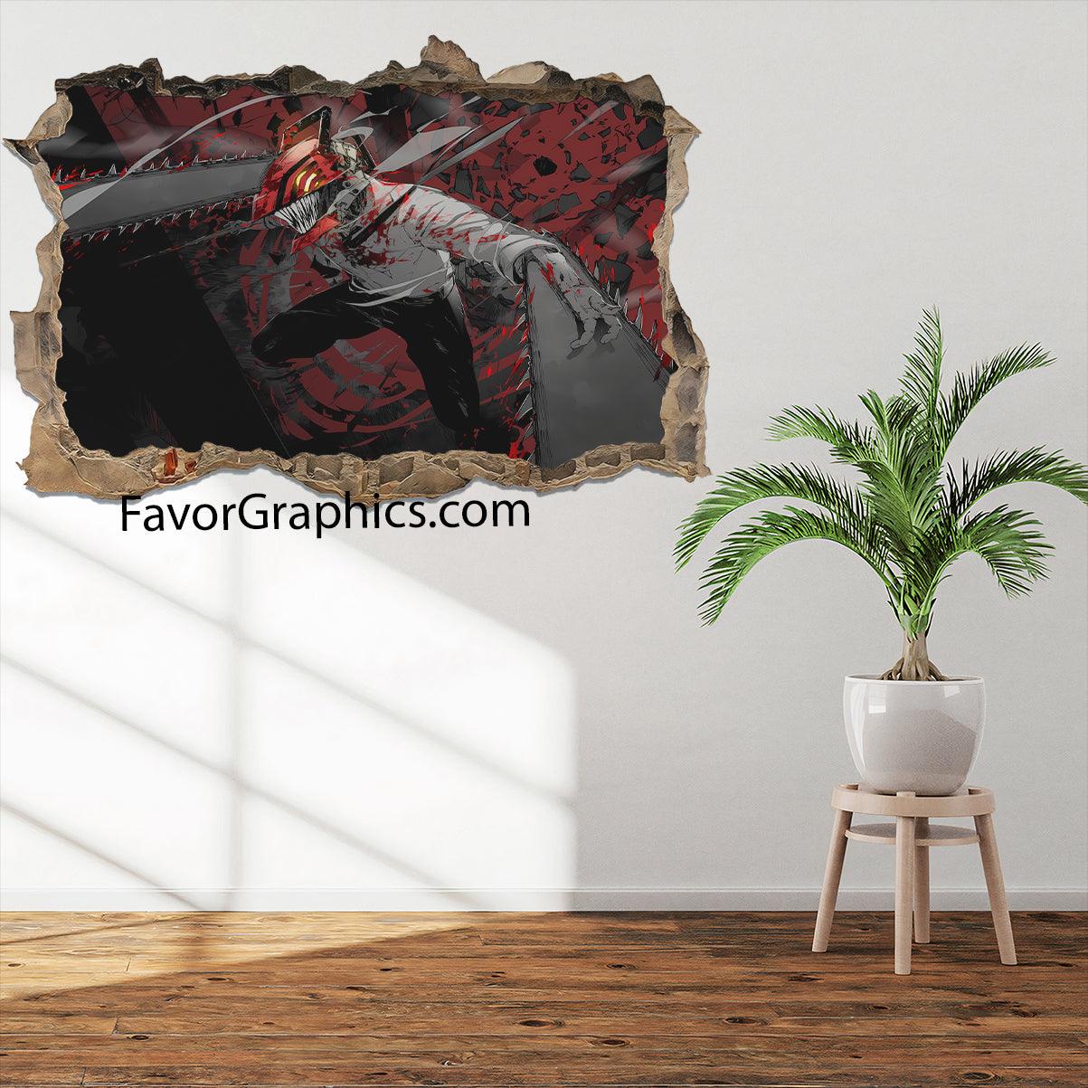 Denji Chainsaw Man Vinyl Wall Art Decal Sticker Poster Print Mural