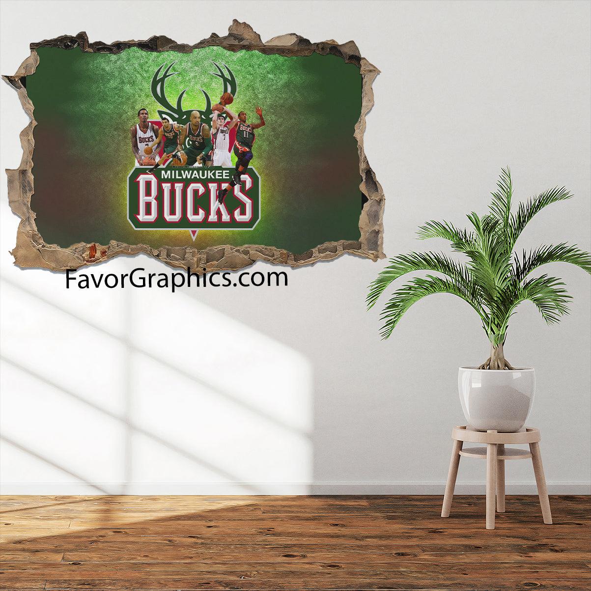 Milwaukee Bucks Vinyl Wall Art Decal Sticker Poster Print Mural