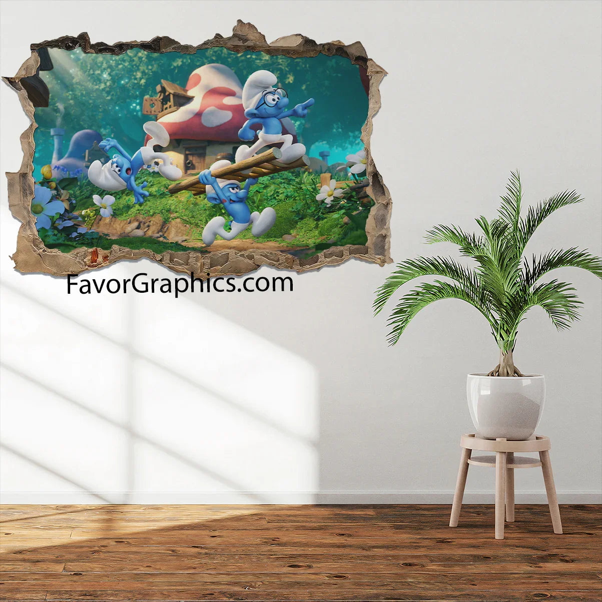 The Smurfs Vinyl Wall Art Decal Sticker Poster Print Mural