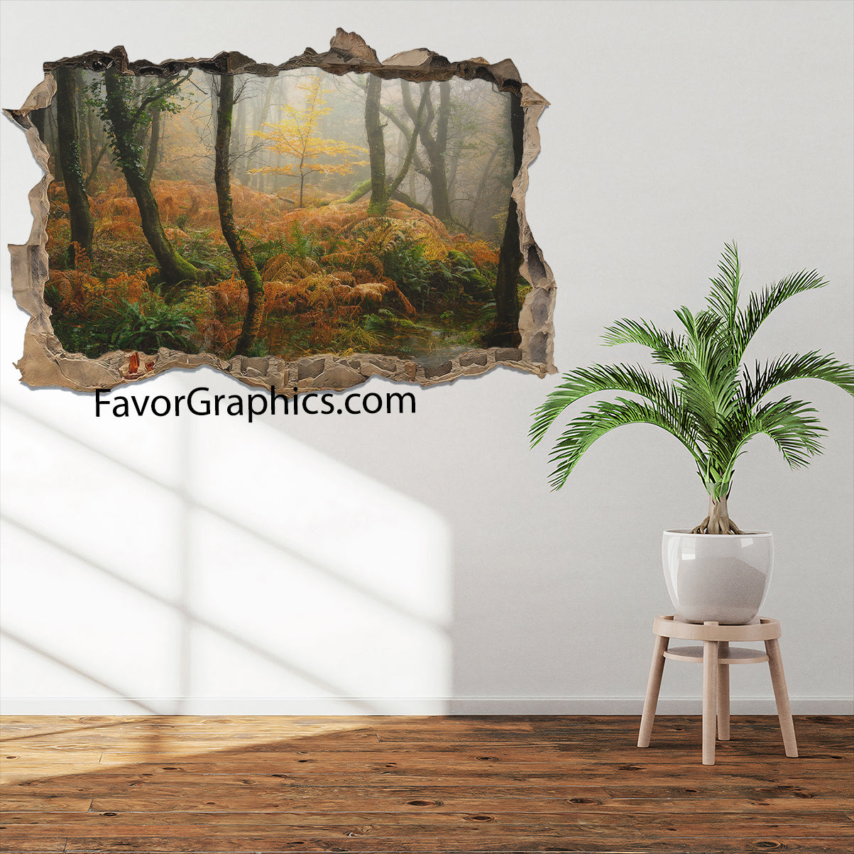 Autumn Forest Vinyl Wall Art Decal Sticker Poster Print Mural