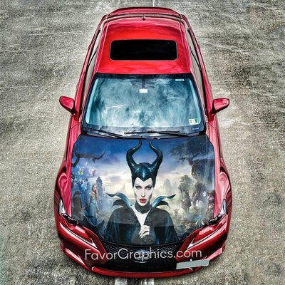 Maleficent  Itasha Car Vinyl Hood Wrap Decal Sticker