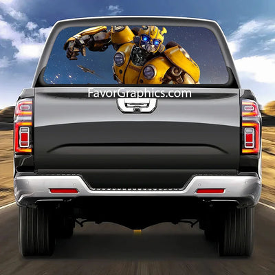 Bumblebee Rear Window Perforated Graphic Vinyl Decal Car Truck UTV