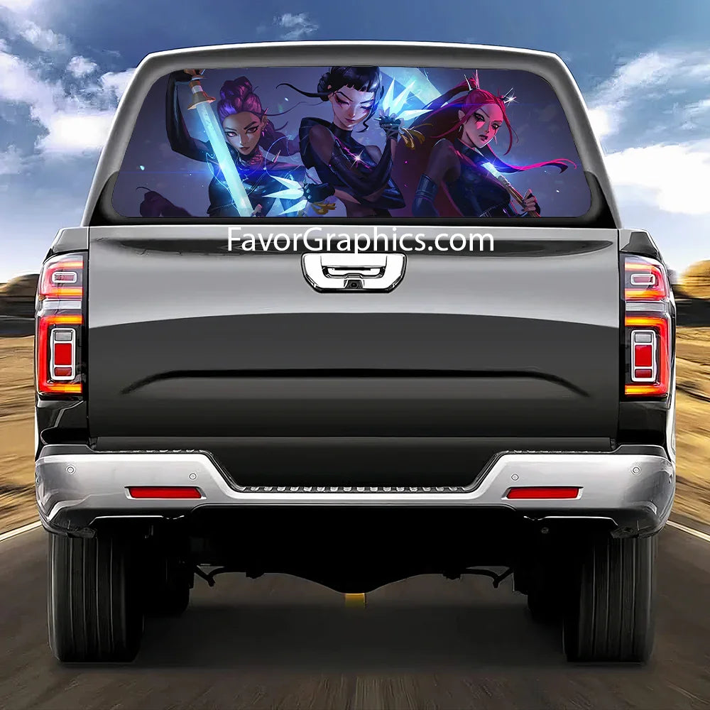 Huntrix HUNTR/X Kpop Demon Hunters Rear Window Perforated Vinyl Car Truck