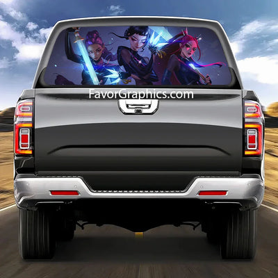 Huntrix HUNTR/X Kpop Demon Hunters Rear Window Perforated Vinyl Car Truck