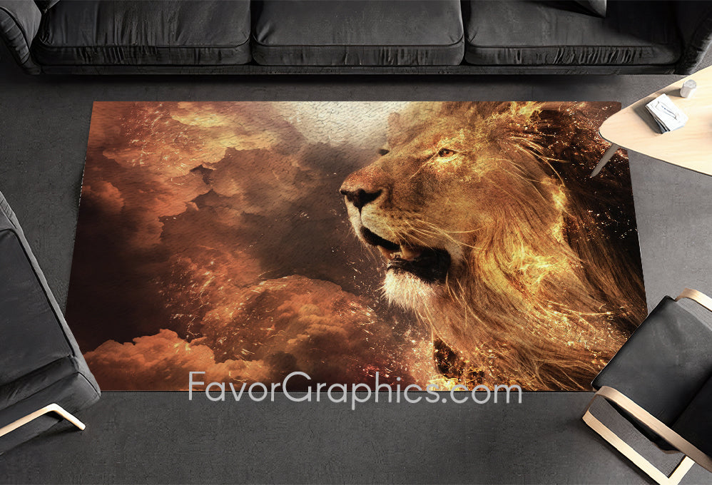 Lion Home Bedroom Decor Rug Carpet Mat