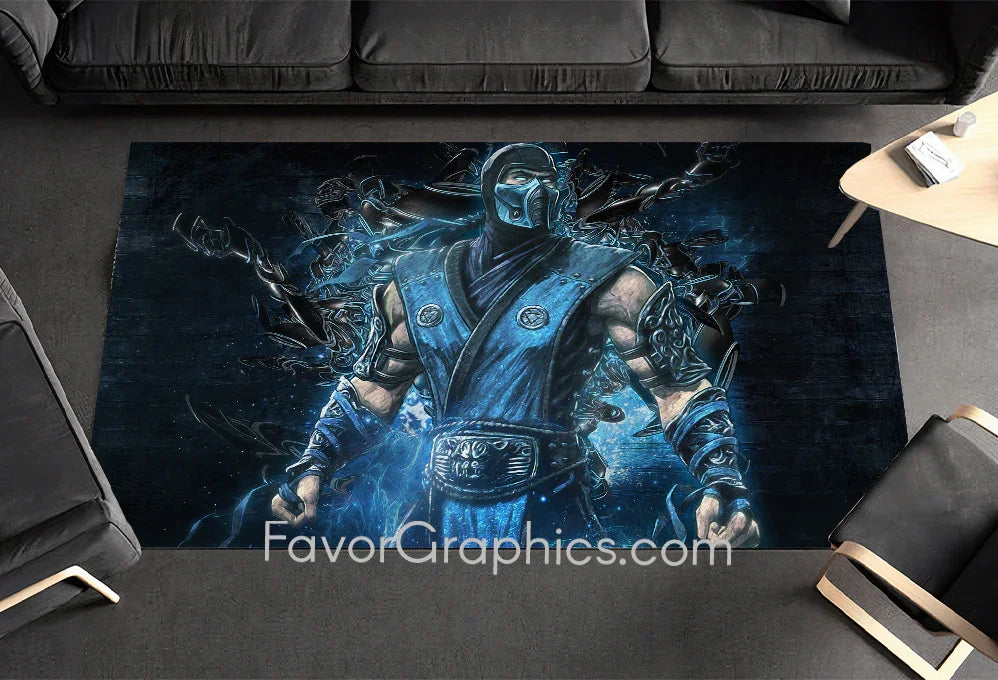 Sub Zero Mortal Kombat Home Bedroom Decor Rug Carpet Mat