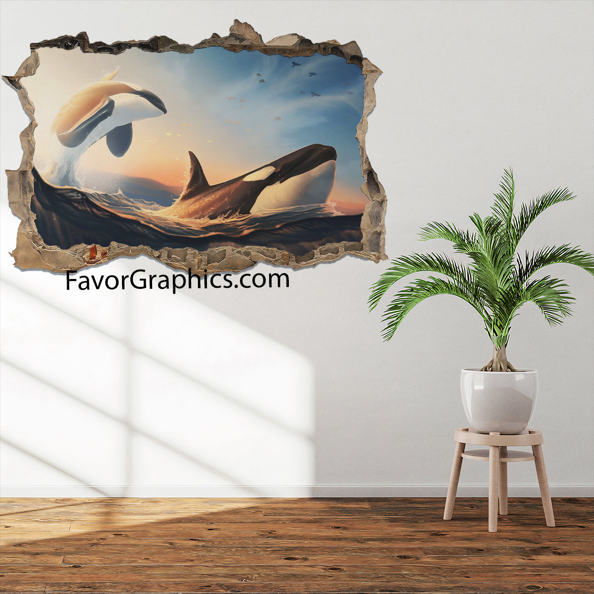 Orca Vinyl Wall Art Decal Sticker Poster Print Mural