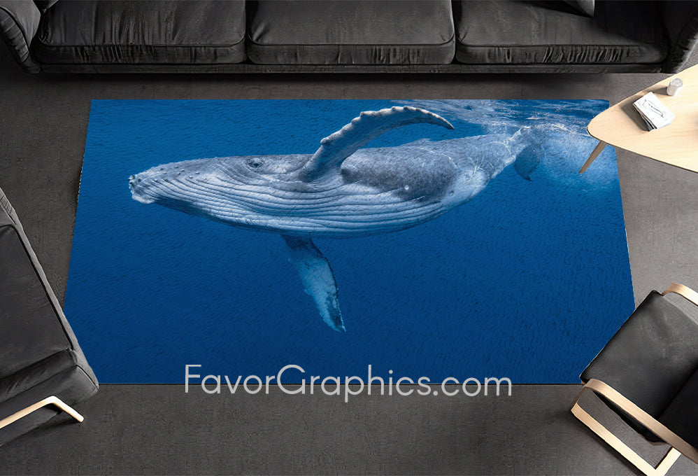 Whale Home Bedroom Decor Rug Carpet Mat