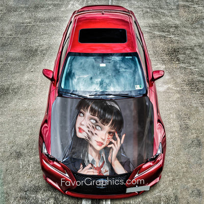 Tomie Kawakami Itasha Car Vinyl Hood Wrap