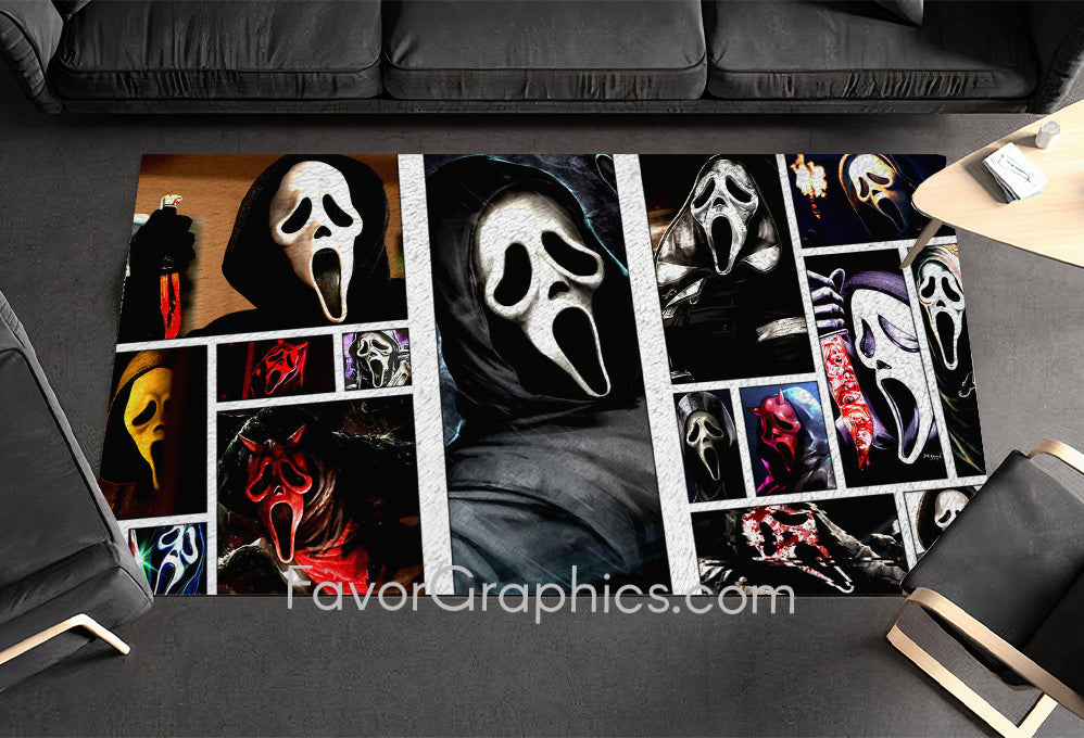 Scream Ghostface Home Bedroom Decor Rug Carpet Mat