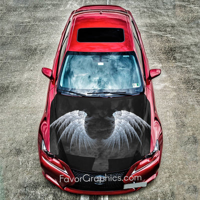 Angel Wings Itasha Car Vinyl Hood Wrap Decal Sticker