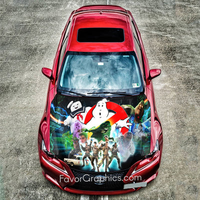 Ghostbusters Itasha Car Vinyl Hood Wrap Decal Sticker