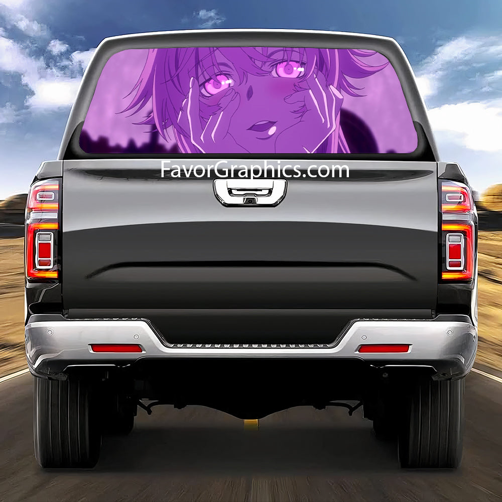 Yuno Gasai Rear Window Perforated Graphic Vinyl Decal Car Truck UTV