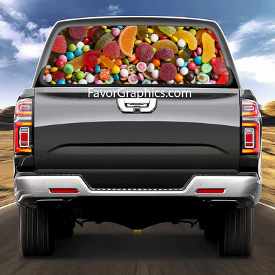 Candy Rear Window Perforated Graphic Vinyl Decal Car Truck UTV