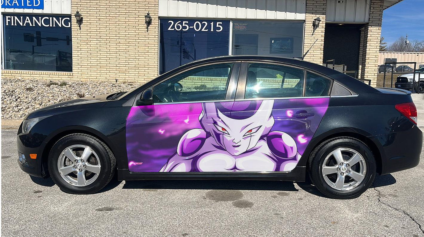 Frieza Car Door Vinyl Wrap Decal Sticker