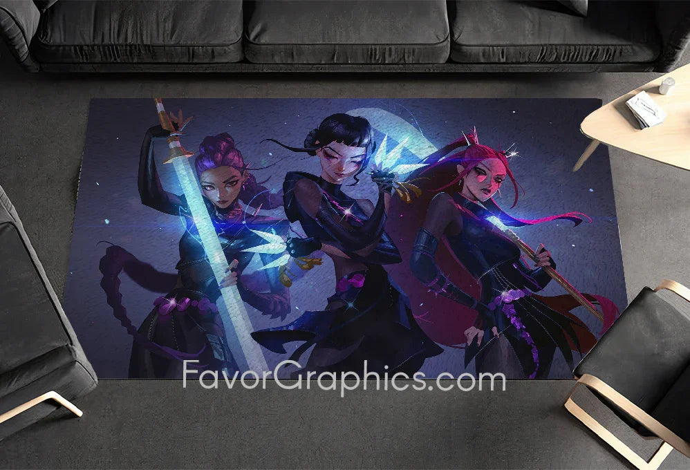 Huntrix HUNTR/X Kpop Demon Hunters Home Bedroom Decor Rug Carpet Mat