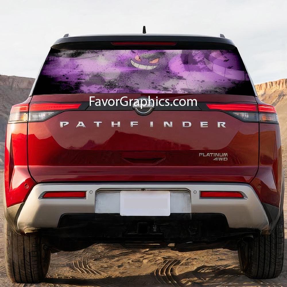 Gengar (Pokemon) Rear Window Perforated Graphic Vinyl Decal Car Truck ...