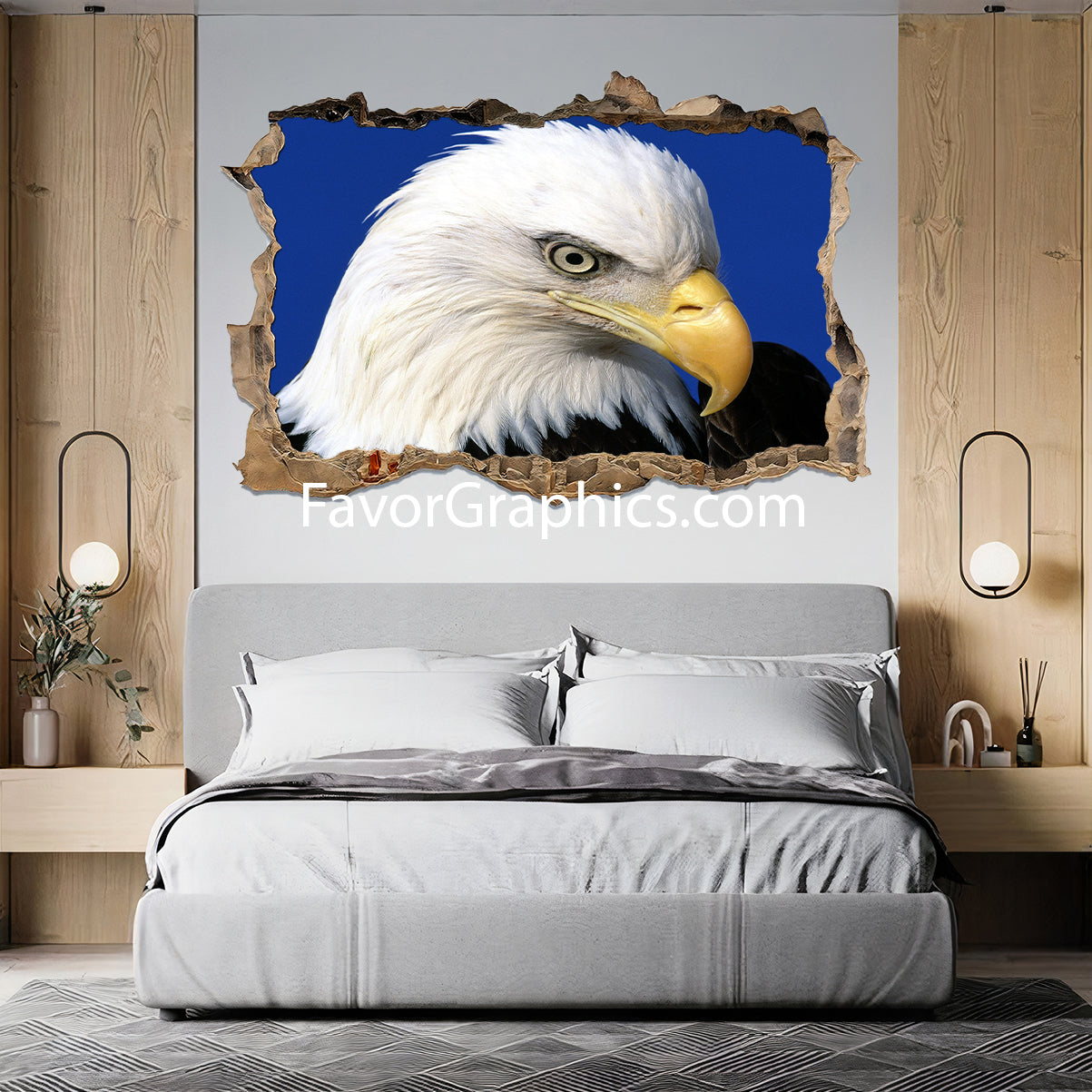 Bald Eagle Vinyl Wall Art Decal Sticker Poster Print Mural