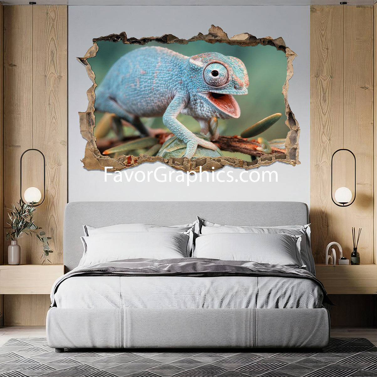 Chameleon Vinyl Wall Art Decal Sticker Poster Print Mural