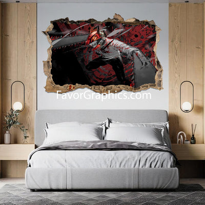 Denji Chainsaw Man Vinyl Wall Art Decal Sticker Poster Print Mural