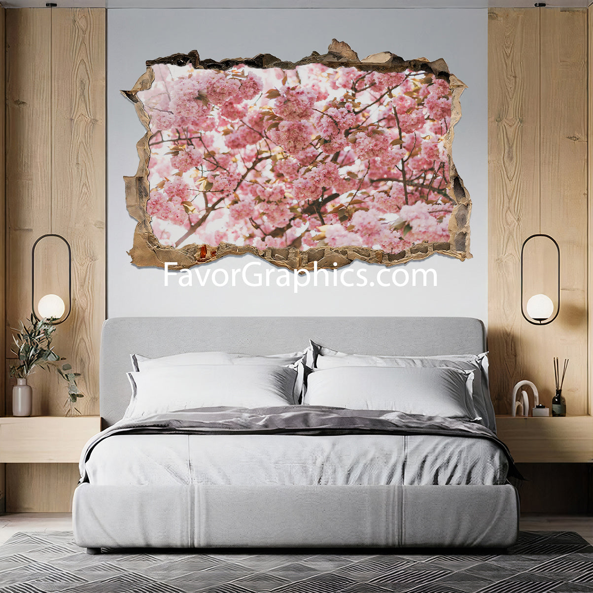 Cherry Blossom Vinyl Wall Art Decal Sticker Poster Print Mural