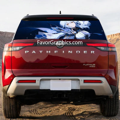 Eula (Genshin impact) Rear Window Perforated Graphic Vinyl Decal Car Truck UTV