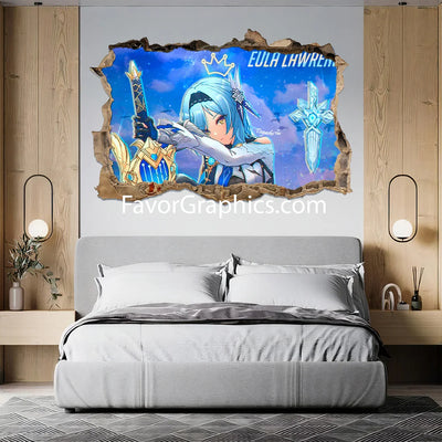 Eula (Genshin impact) Vinyl Wall Art Decal Sticker Poster Print Mural