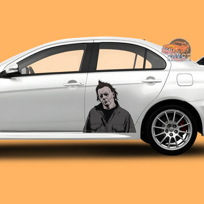 Michael Myers Itasha Car Side Door Decal Vinyl Sticker