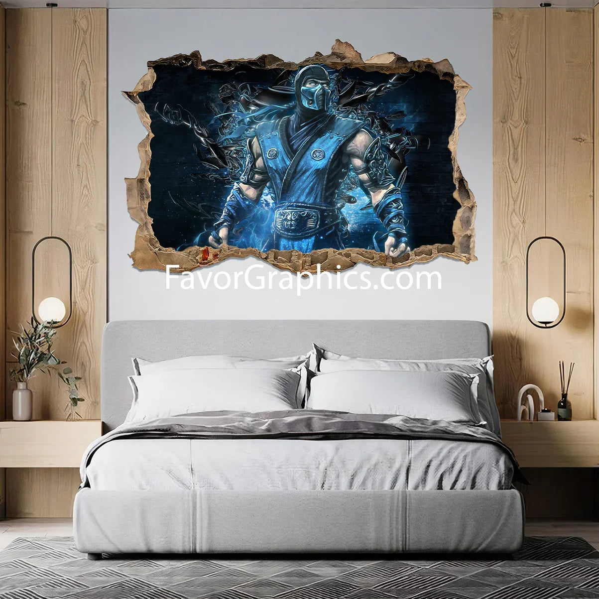 Sub Zero Mortal Kombat Vinyl Wall Art Decal Sticker Poster Print Mural
