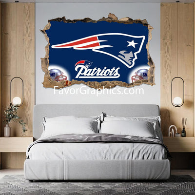 New England Patriots Vinyl Wall Art Decal Sticker Poster Print Mural