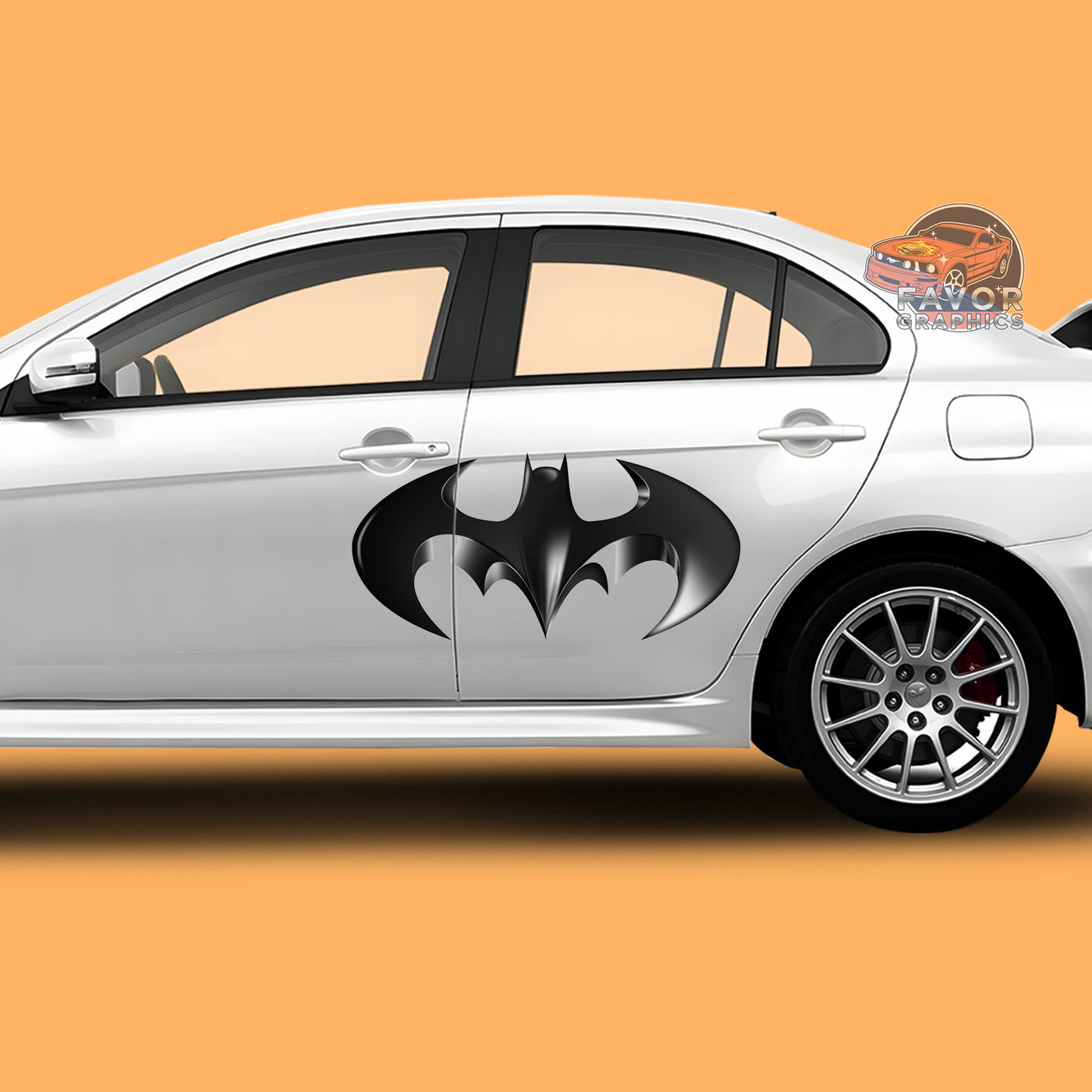 Batman Itasha Car Side Door Decal Vinyl Sticker