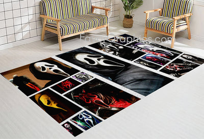 Scream Ghostface Home Bedroom Decor Rug Carpet Mat