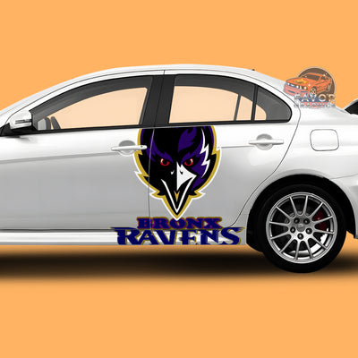 Baltimore Ravens Itasha Car Side Door Decal Vinyl Sticker