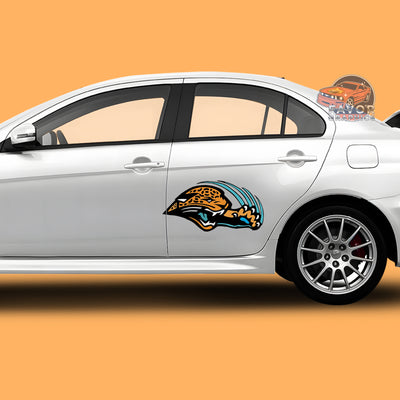 Jacksonville Jaguars Itasha Car Side Door Decal Vinyl Sticker