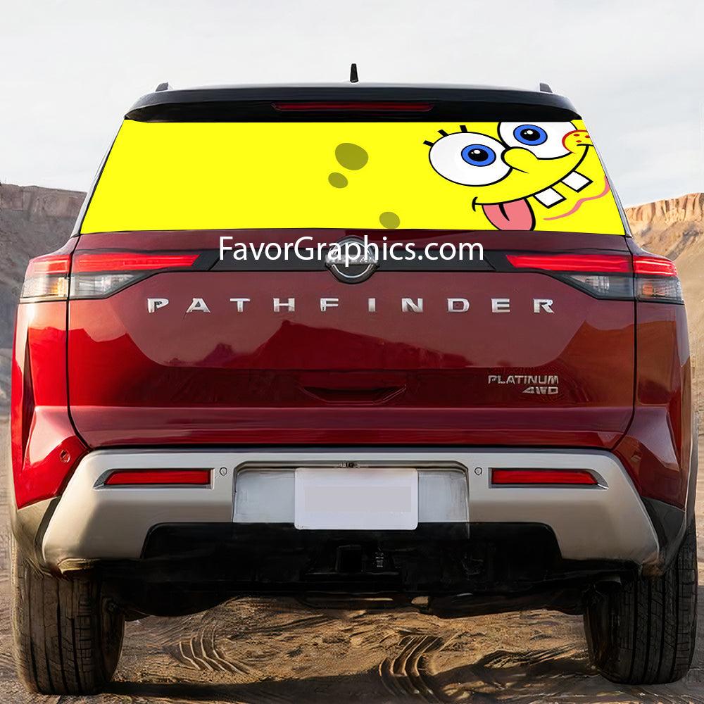 Spongebob Rear Window Perforated Graphic Vinyl Decal Car