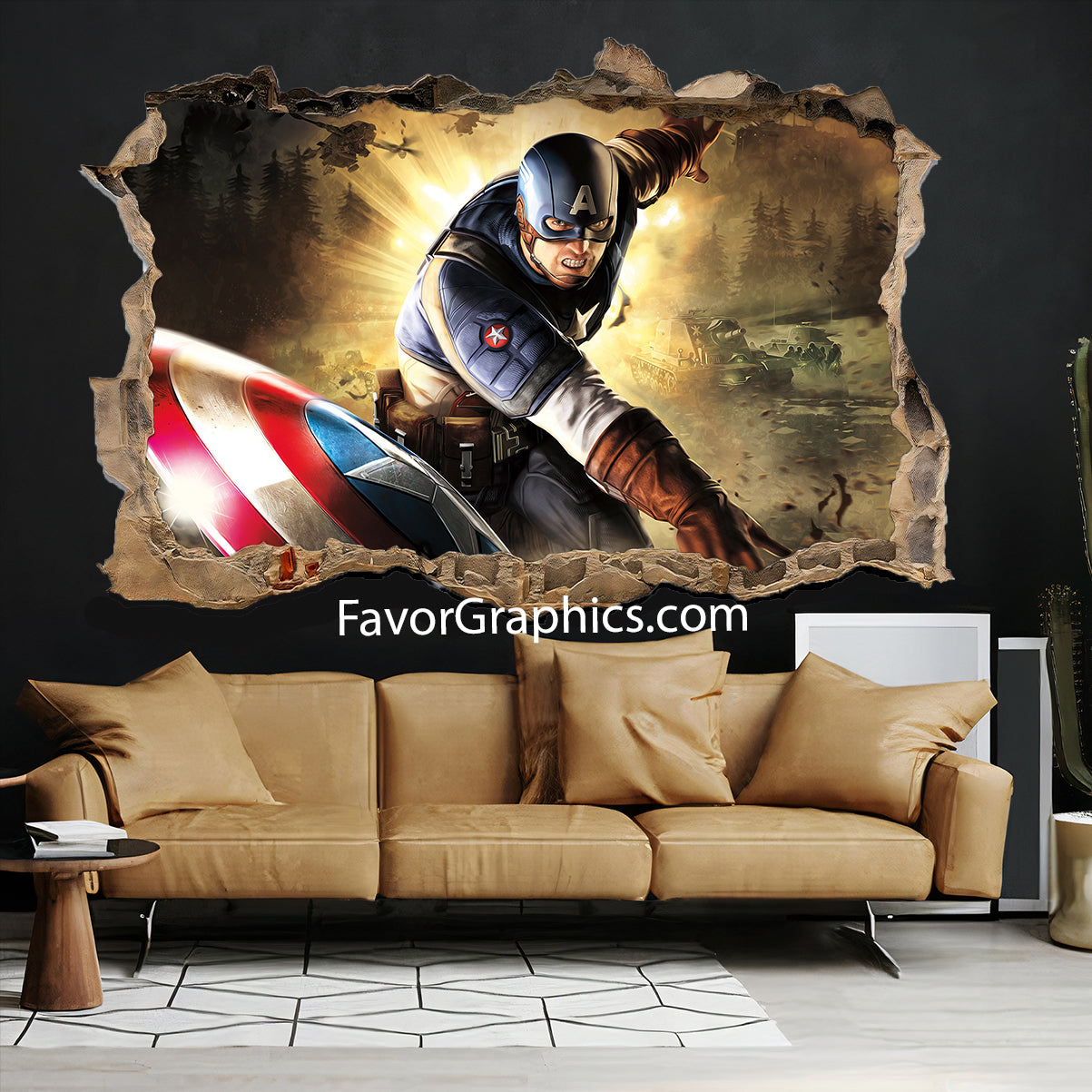 Captain America Vinyl Wall Art Decal Sticker Poster Print Mural