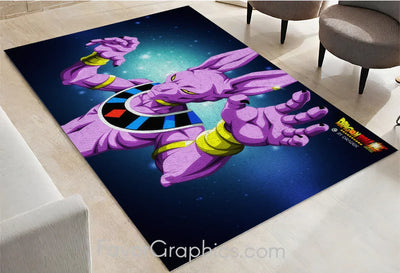 Beerus Dragon Ball Home Bedroom Decor Rug Carpet Mat