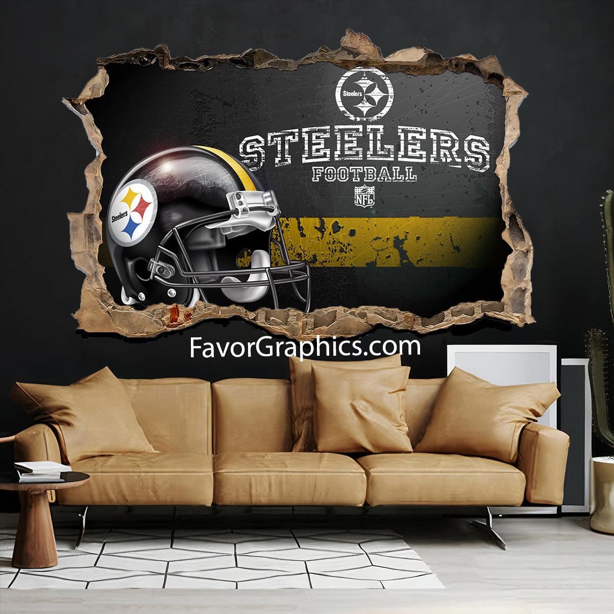 Pittsburgh Steelers Vinyl Wall Art Decal Sticker Poster Print Mural