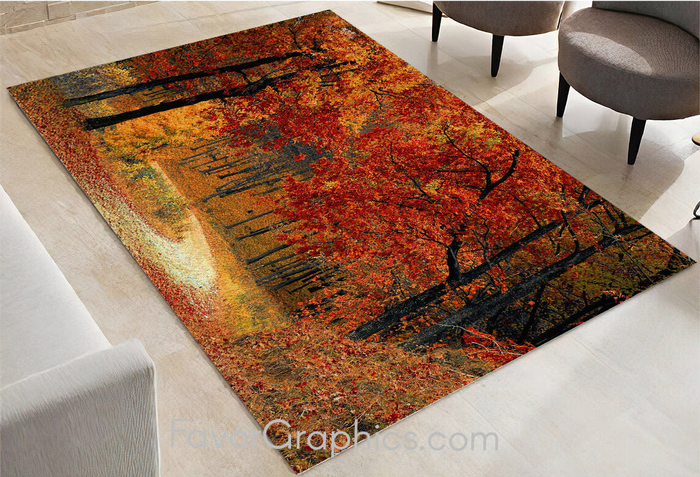 Autumm Forest Home Bedroom Decor Rug Carpet Mat