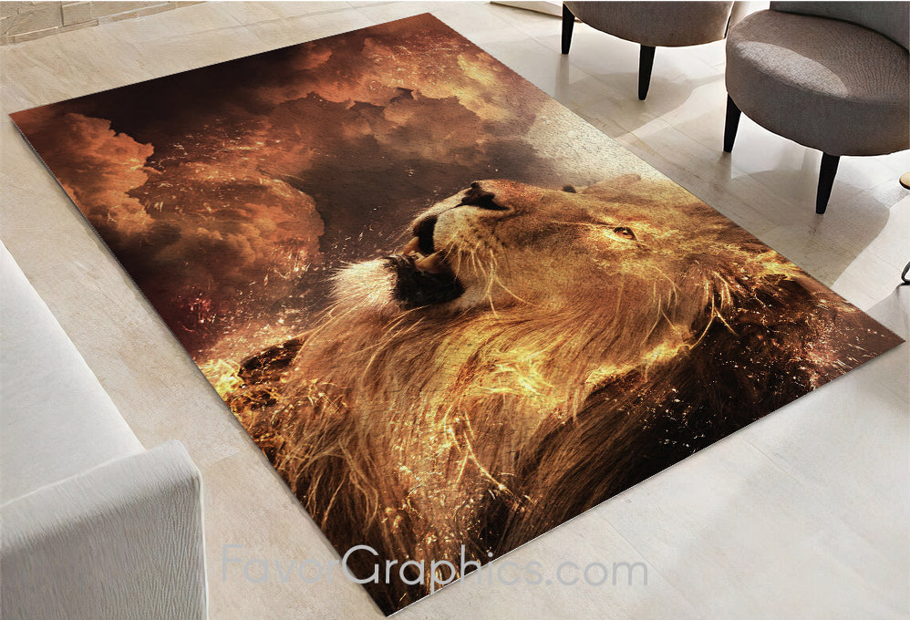 Lion Home Bedroom Decor Rug Carpet Mat