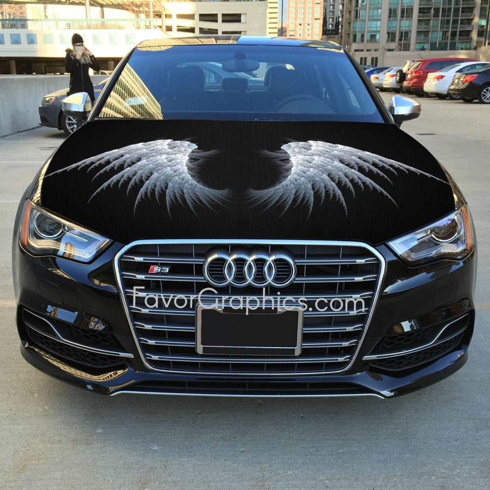 Angel Wings Itasha Car Vinyl Hood Wrap Decal Sticker