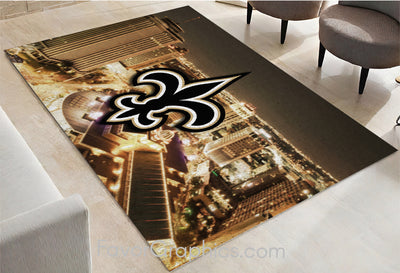 New Orleans Saints Home Bedroom Decor Rug Carpet Mat