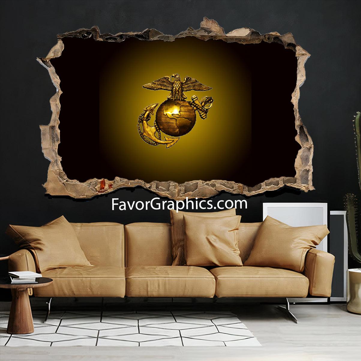 US Marine Corps Vinyl Wall Art Decal Sticker Poster Print Mural