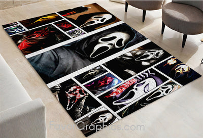 Scream Ghostface Home Bedroom Decor Rug Carpet Mat