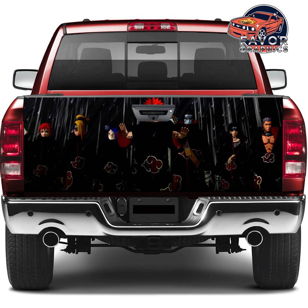 Akatsuki Naruto Tailgate Wraps For Trucks SUV Vinyl Wrap