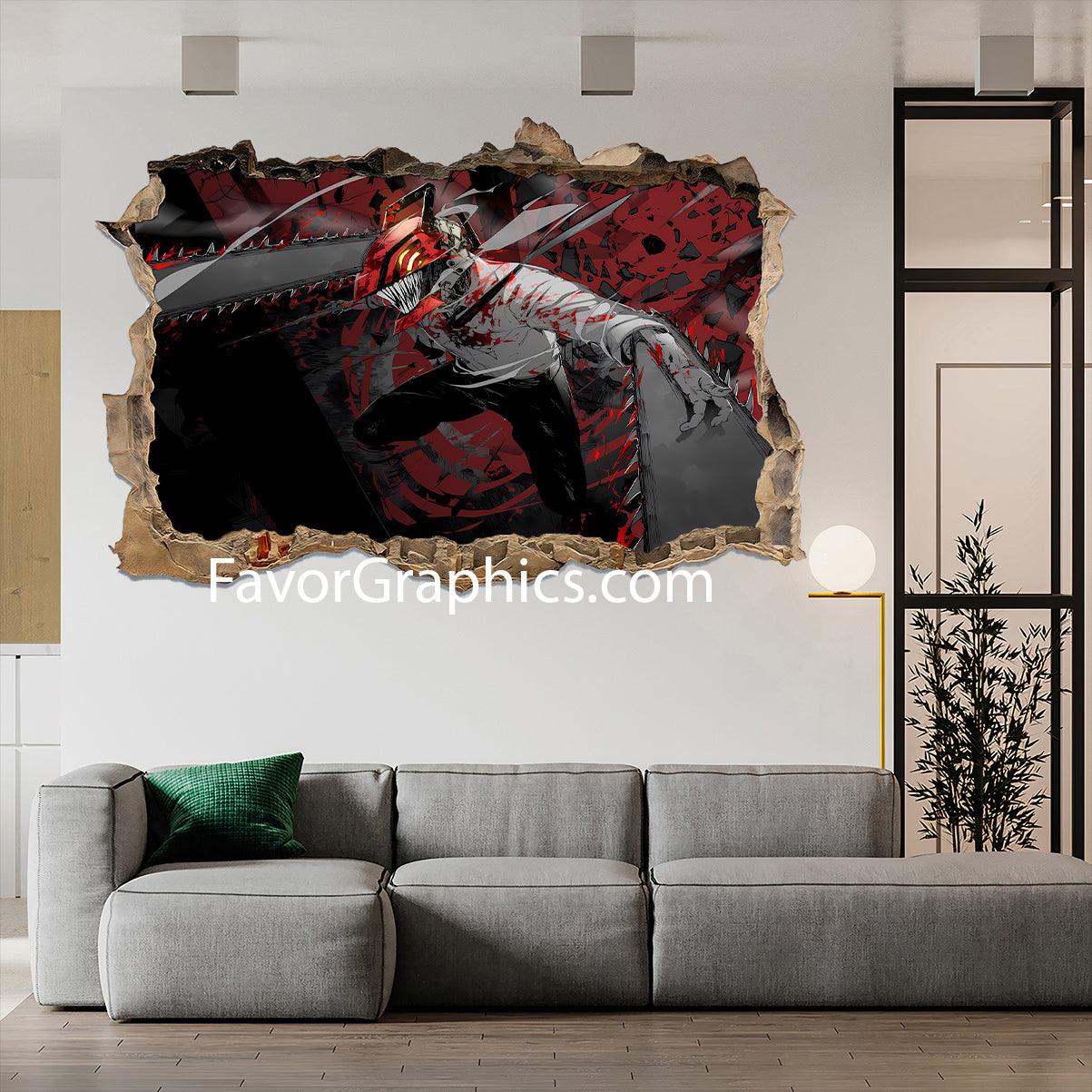 Denji Chainsaw Man Vinyl Wall Art Decal Sticker Poster Print Mural