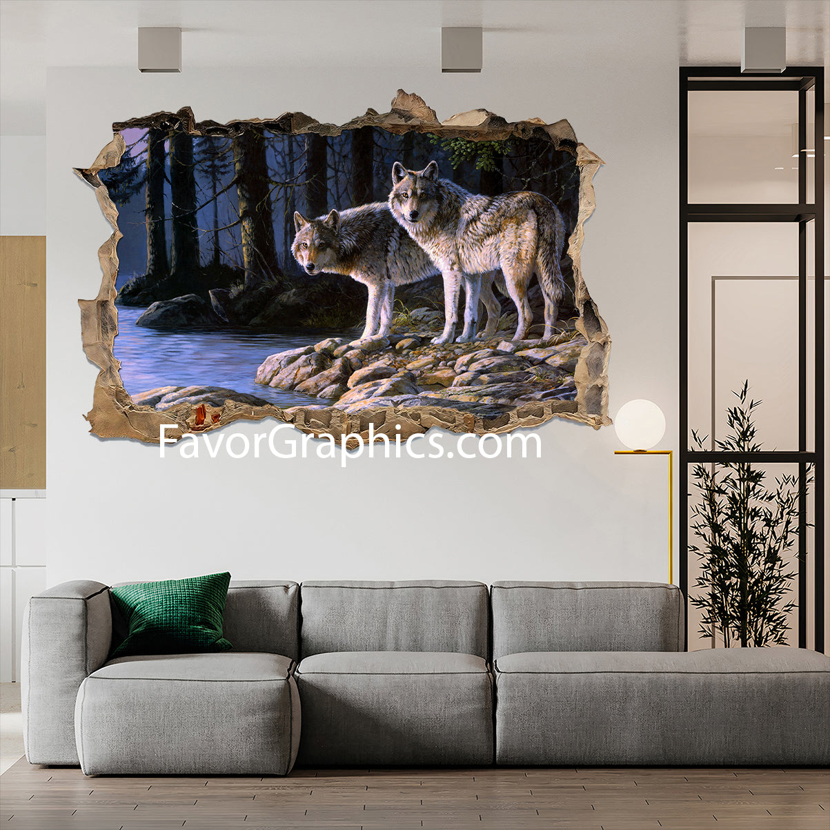 Wolf Vinyl Wall Art Decal Sticker Poster Print Mural