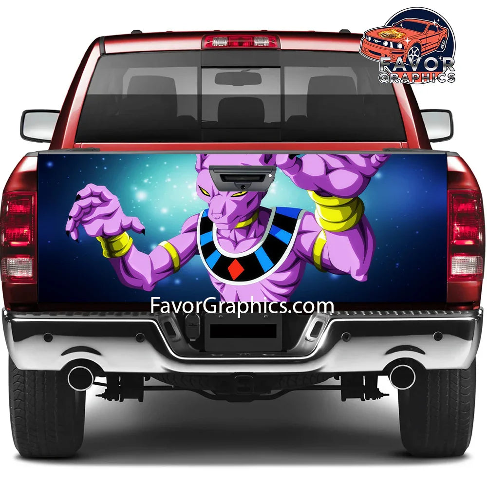 Beerus Dragon Ball Tailgate Wraps For Trucks SUV Vinyl Wrap